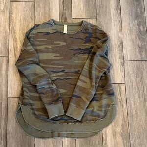 Altar'd State Camouflage Crewneck Sweater